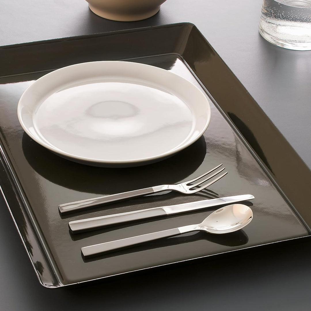 Alessi DC05S5 Santiago Besteckset 5tlg. Tafellöffel,Tafelgabel,Tafelmesser, Teelöffel und eine Desse