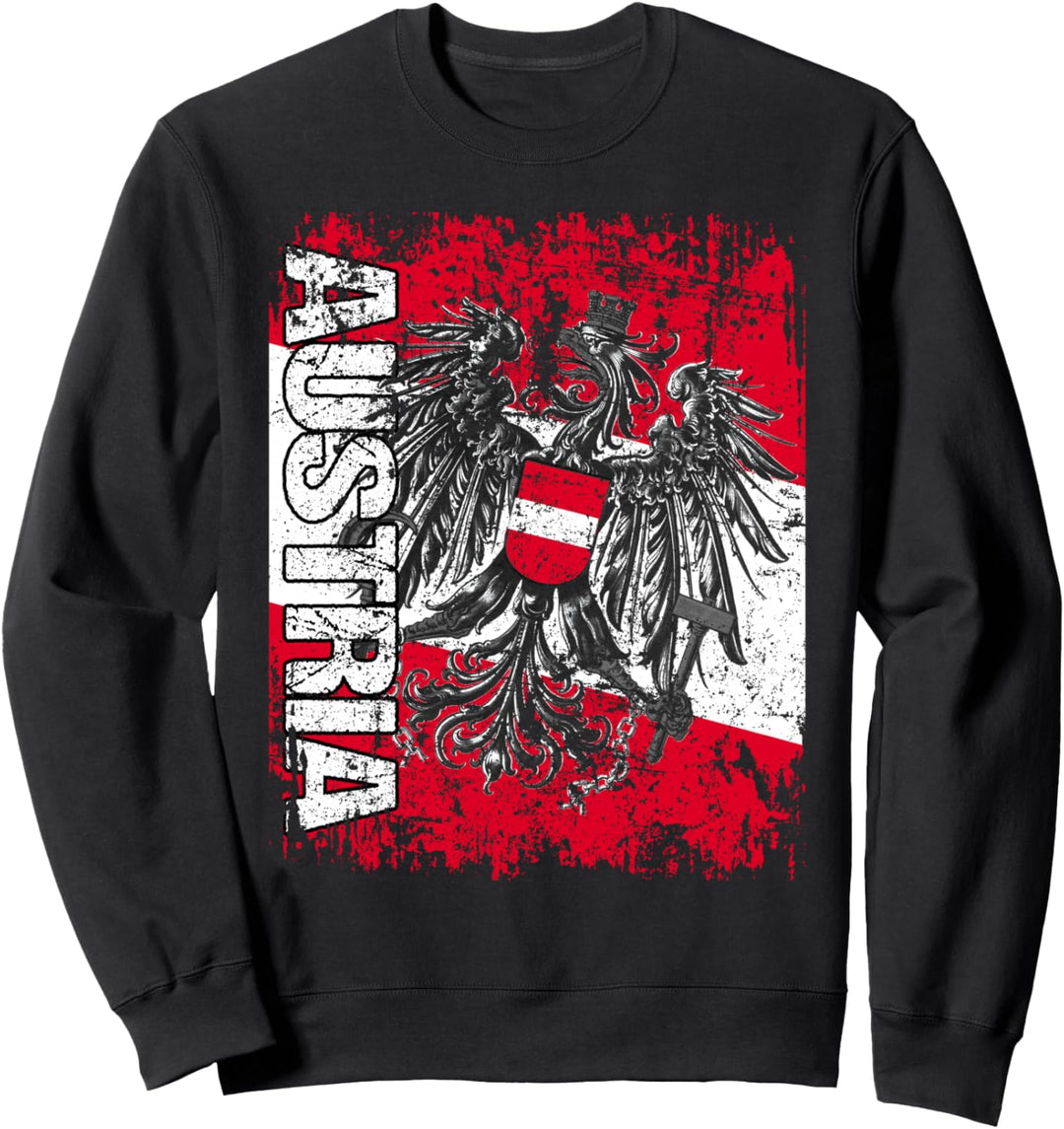 ÖSTERREICH Flagge | Damen Herren Kinder ÖSTERREICH Sweatshirt