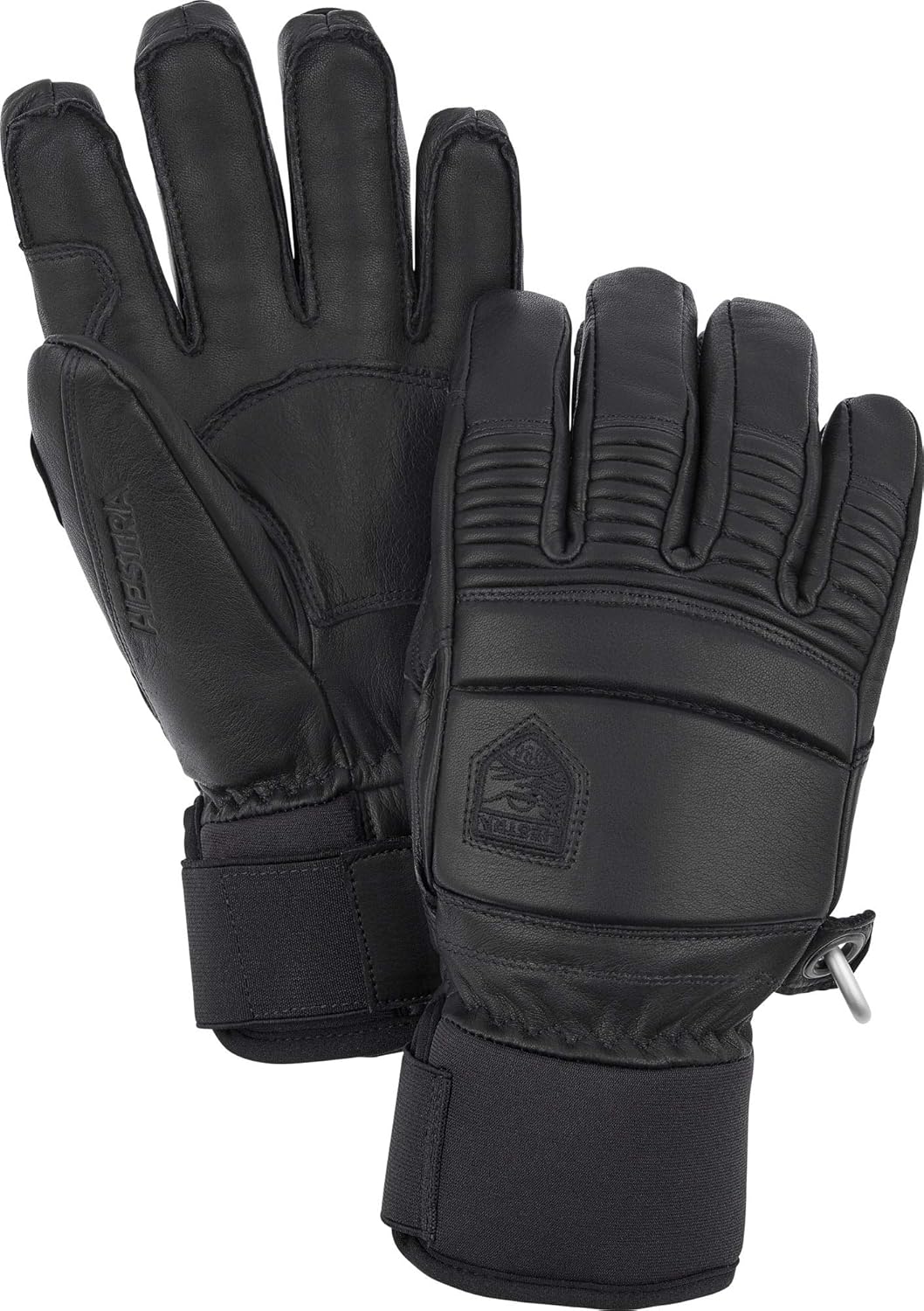 HESTRA Leather Fall Line - Short Freeride 5-Finger Snow Glove with Superior Grip for Skiing, Snowboa