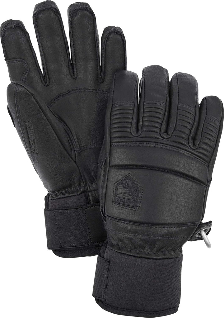 HESTRA Leather Fall Line - Short Freeride 5-Finger Snow Glove with Superior Grip for Skiing, Snowboa