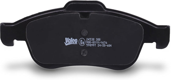 VALEO 598997 PKW Bremsbelagsatz met niet-gemonteerde toebehoren (indien nodig), met niet-gemonteerde