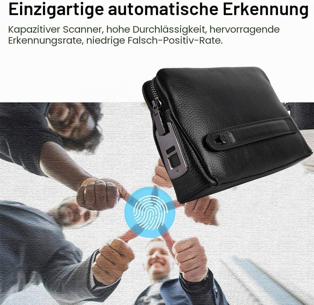 Fingerabdruck-Handtasche, Anti-Diebstahl-Sicherheits-Handtasche, Schlüssellose Fingerabdruck-Tasche,