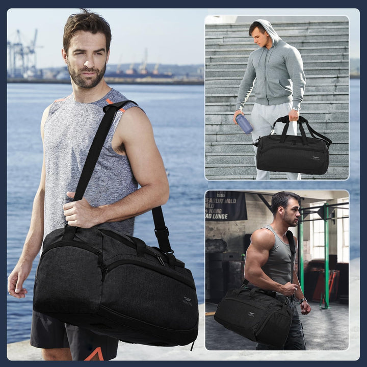 FIORETTO 35L Sporttasche & Reisetasche für Damen und Herren, mit Schuhfach & Nassfach, Wasserdicht T