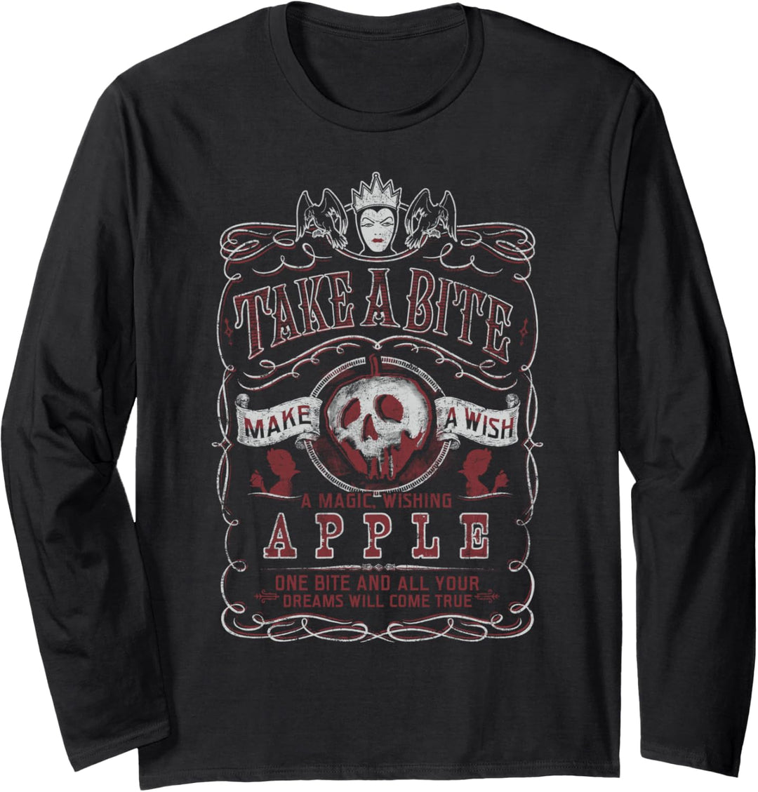 Disney Snow White Take A Bite Vintage Poster Langarmshirt
