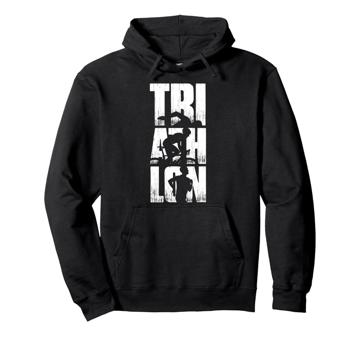 Geschenk für Triathleten Sportler Retro Triathlon Cooles Pullover Hoodie