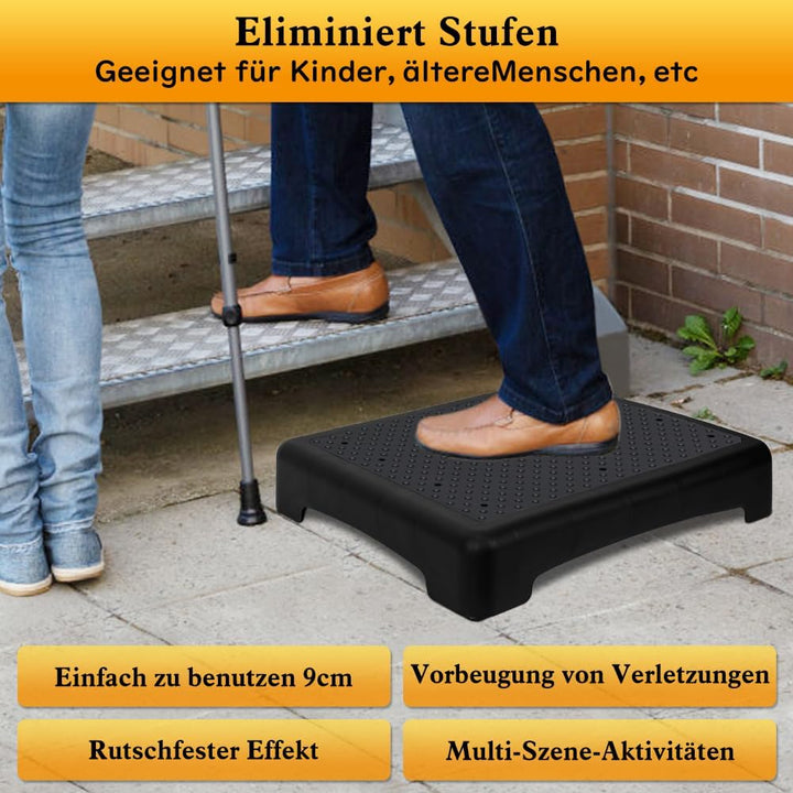 YHANEC Trittstufe Indoor & Outdoor, Steighilfen für ältere Menschen, Fussstützen mit Rutschschutz, H