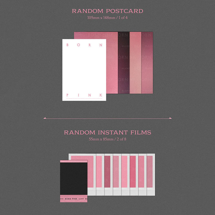 BLACKPINK - [BORN PINK] (PINK Ver.) CD + Photobook + Envelope + Lyrics Paper + Large Photocard + Pos