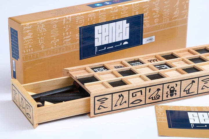 ROMBOL Senet - Das Brettspiel der Pharaonen, EIN ägyptisches Würfelspiel, Familienspiel, Gesellschaf