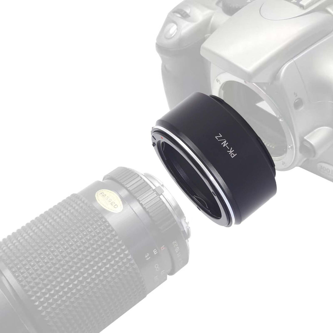 PK-Niko Z Objektivadapter Adapterring,für Pentax PK K Mount Objektiv Kompatibel für Nikon Z 7 und fü