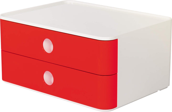 HAN Schubladenbox Allison SMART-BOX mit 2 Schubladen und Trennwand, Kabelführung, stapelbar, Utensil