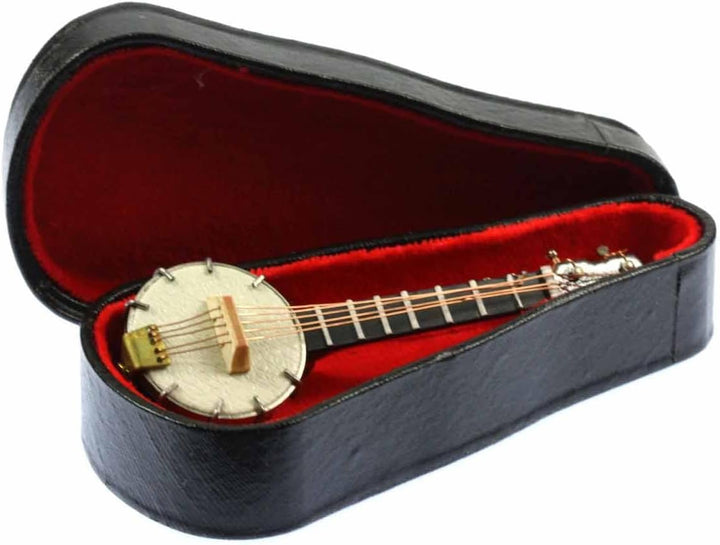Miniblings Banjo Brosche Banjobrosche Pin Anstecker Holz mit Box - Handmade Modeschmuck I Anstecknad