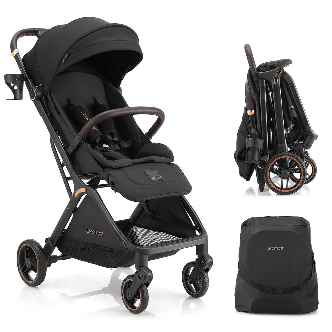 Gravity faltbarer Baby-Kinderwagen, Tragbarer Reise-Kleinkindbuggy Mit Verstellbarer Rückenlehne &amp; S