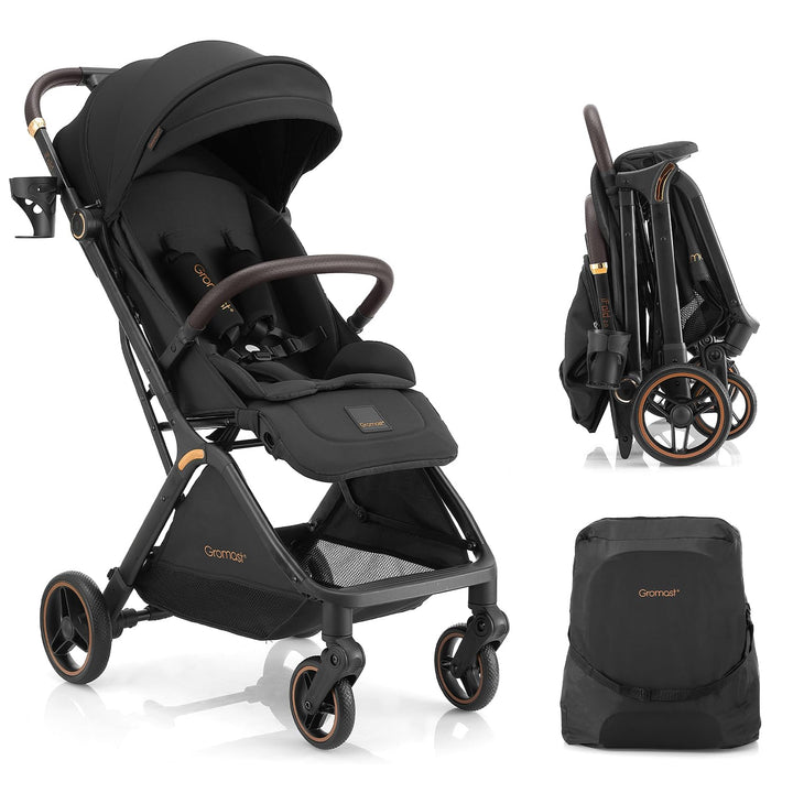 Gravity faltbarer Baby-Kinderwagen, Tragbarer Reise-Kleinkindbuggy Mit Verstellbarer Rückenlehne &amp; S