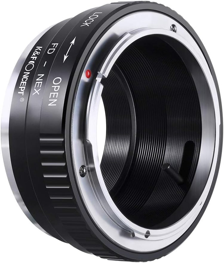 K&F Concept FD-NEX Objektivadapter Canon FD Adapterring für Canon FD Objektiv auf Sony Alpha NEX E-M