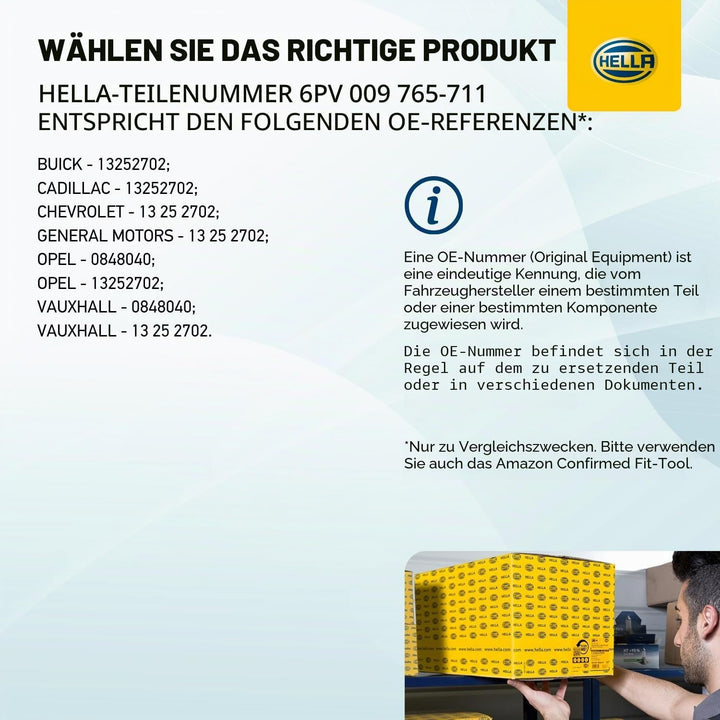 HELLA 6PV 009 765-711 Sensor, Fahrpedalstellung - für Linkslenker - Schaltgetriebe