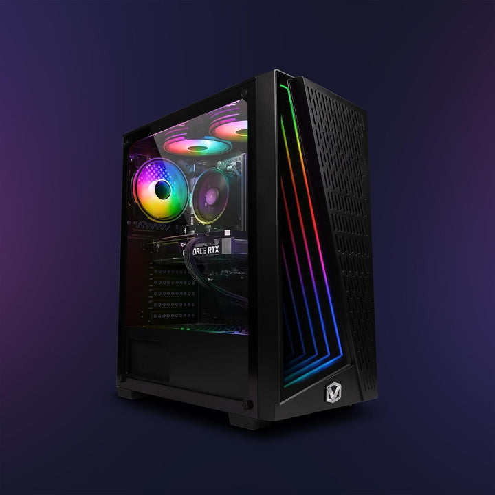 Vibox V-68 Gaming PC Set Komplett • Monitor 24 Zoll • AMD Ryzen 5 5500 4,2GHz • RTX 3050 6GB • 16GB