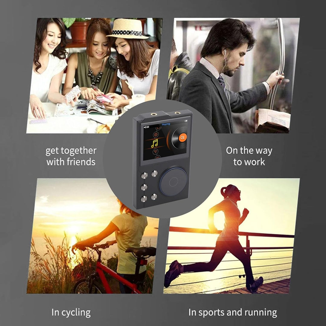 Hi Res MP3 Player, 16GB Bluetooth 5.3 HiFi DSD DAC FLAC Audio Player Verlustfreier Hochauflösender M