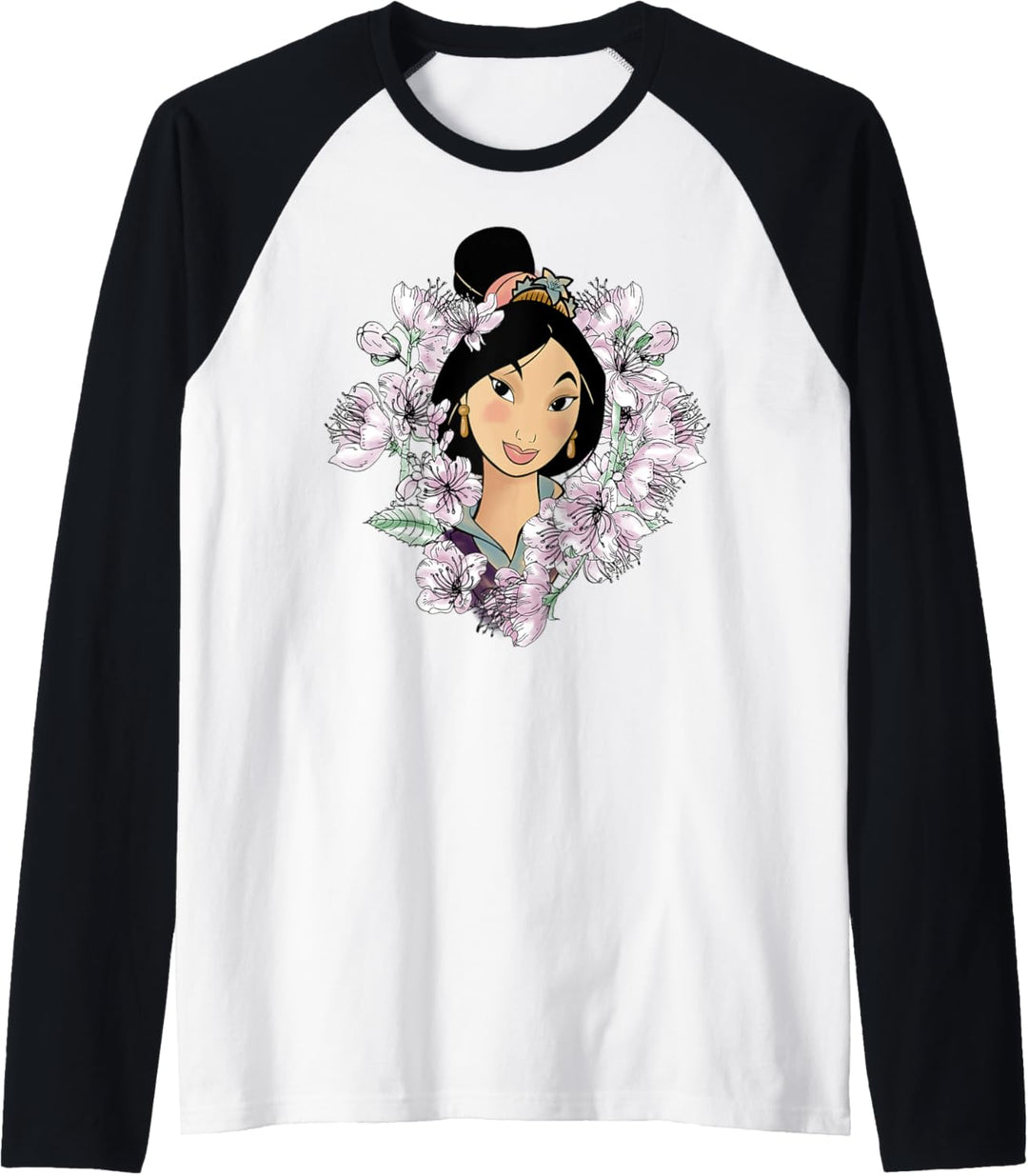 Disney Mulan Flower Framed Portrait Raglan