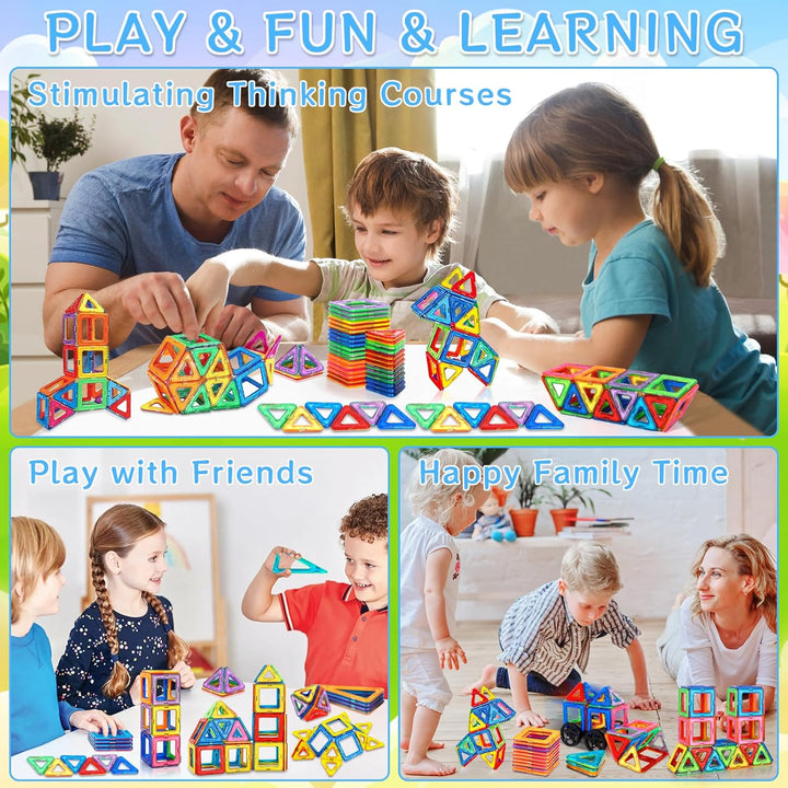 88Pcs Magnetische Bausteine Spielzeug, Magnetisches Bauspielzeug, Puzzle Baustein Spielzeug, Magneti