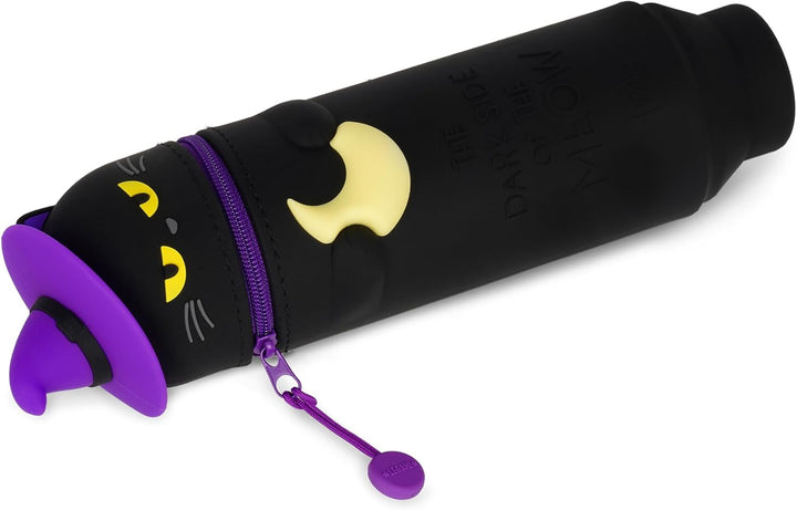 Legami - Kawaii 2-in-1 Schulmäppchen aus weichem Silikon, Tischstifthalter, Reissverschluss, Buntsti