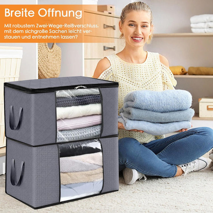 ZCHI Aufbewahrungstasche Faltbare Aufbewahrungsboxen, Grosse langlebige für Bettwäsche, Kleidung, De