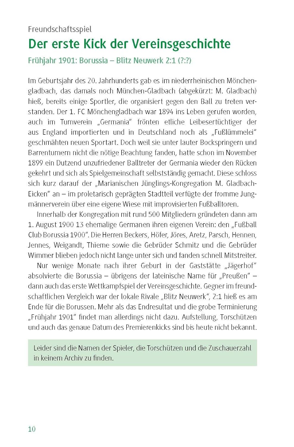 Borussia Mönchengladbach - die 100 wichtigsten Spiele: Geschichten, Berichte und Statistiken, Tasche
