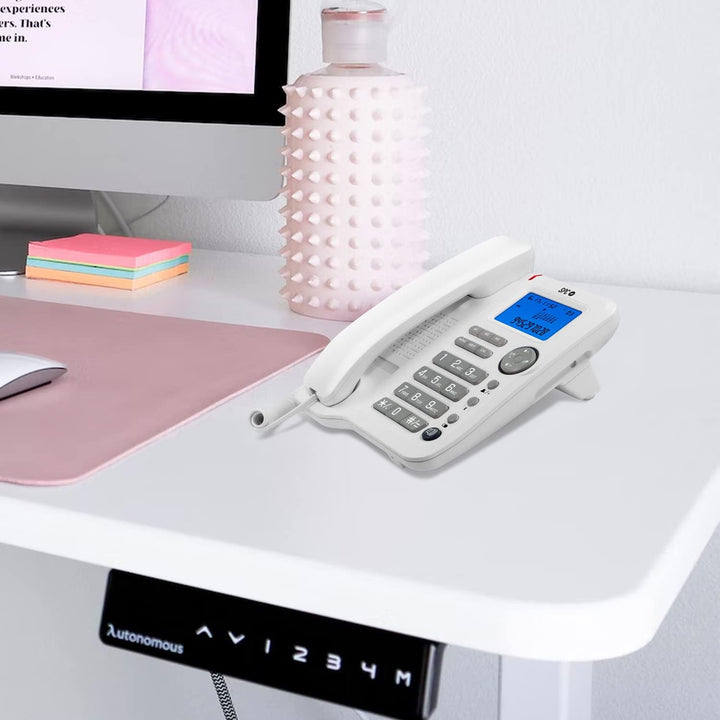 SPC Office ID – Tisch- oder Wandtelefon mit grossem batteriebetriebenen Display, 3 Direktspeichern,