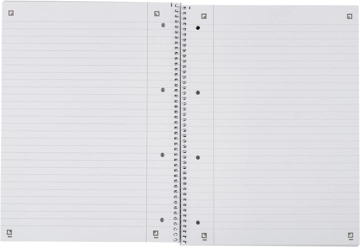 Oxford Recycling Collegeblock A4 liniert mit Rand links, 80 Blatt, 10 Stück, A4 liniert mit Rand lin