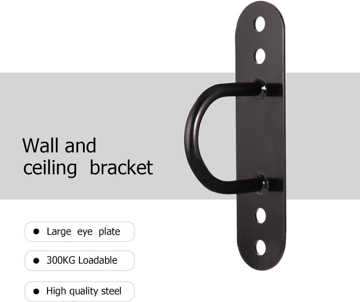 KYLIN SPORT Battle Rope Wand / Deckenhalterung Anker Bracket Hook für Suspension Straps Crossfit Gym
