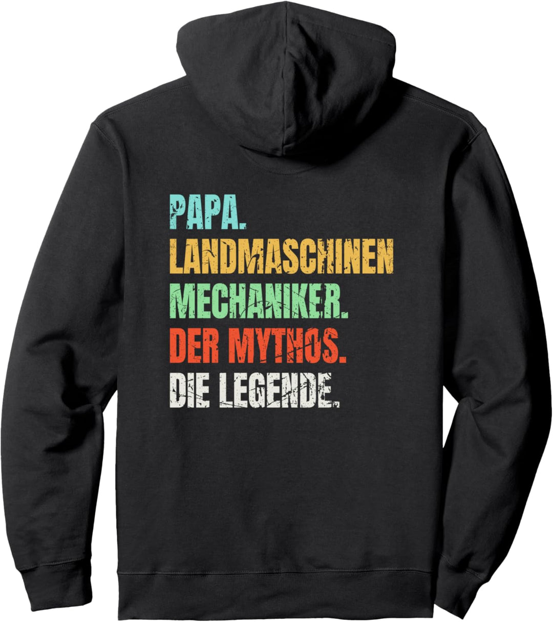 Papa Landmaschinenmechaniker Der Mythos Die Legende Vintage Pullover Hoodie