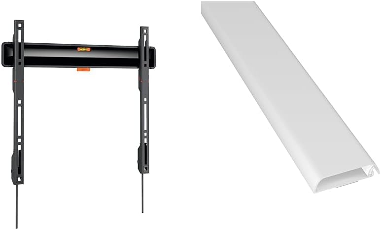 Vogel's Comfort TVM 3405 Flache TV-Wandhalterung für 32-77 Zoll Fernseher & D-Line TV Kabelkanal, Fe