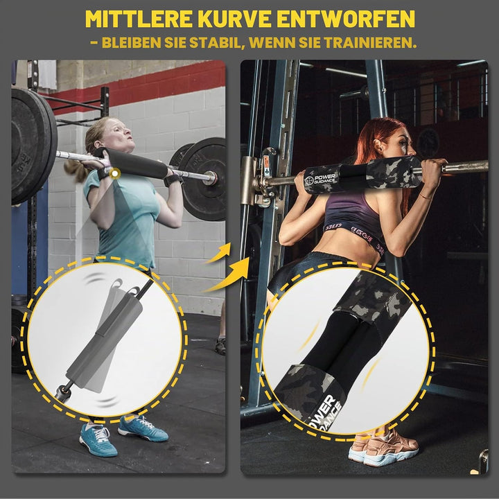POWER GUIDANCE Langhantel Polster Kniebeugen Barbell Squat Pad Ideal für Squats Lunges Hip Thrusts G