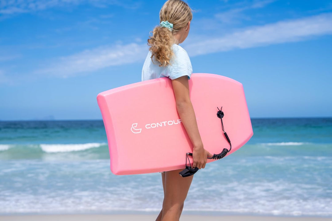 Reed Body Board Bodyboard für Strand, Kinder, Leichter EPS-Core, Doppelk, doppeltes Drehgelenk, gewi