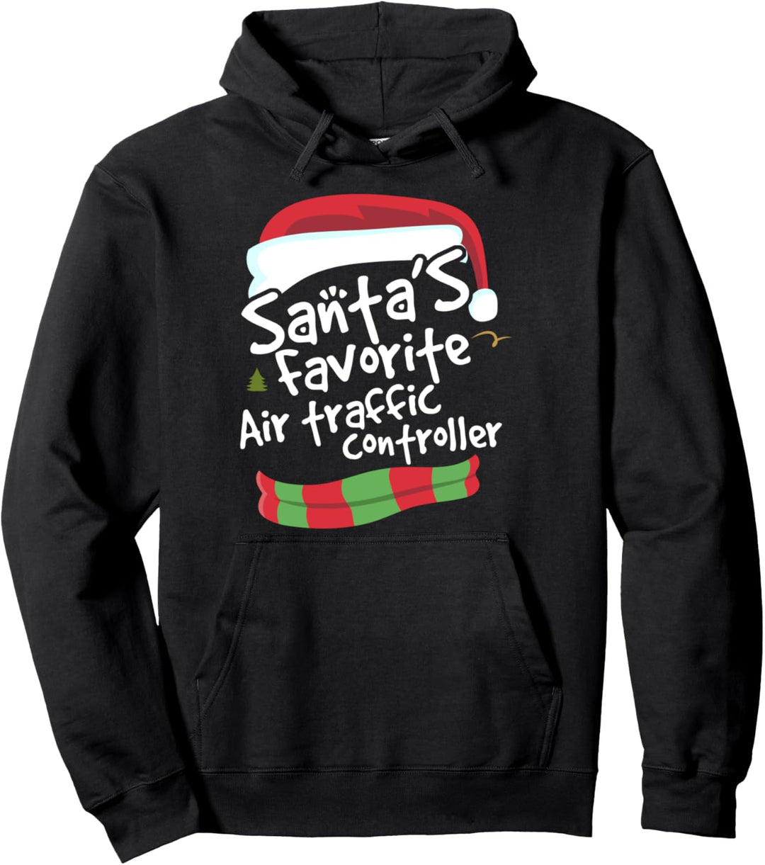 Santas Favorite Air Traffic Controller Funny Christmas Gift Pullover Hoodie