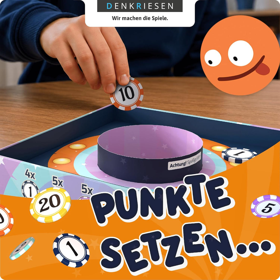 DENKRIESEN Bounce It! – Geschicklichkeitsspiel mit Bällen | Rasantes Familienspiel & Partyspiel für