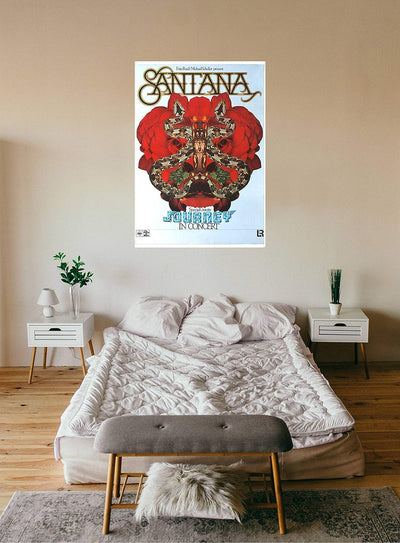 Santana - Amigos, 1976 » Konzertplakat/Premium Poster | Live Konzert Veranstaltung | DIN A1 «