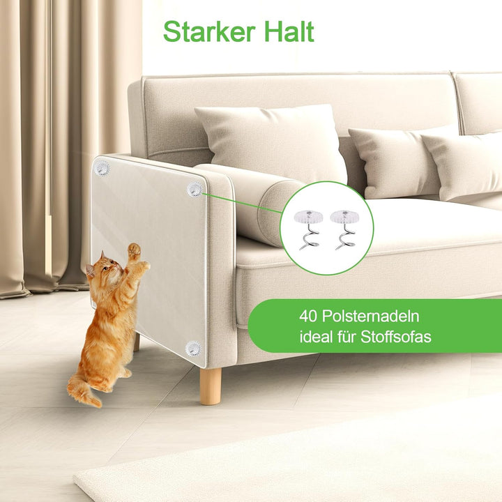 40 X 500CM Kratzschutz Sofa Katze, Anti Kratz Folie Für Katzen, Klebefolie Transparent, Zum Schutz v