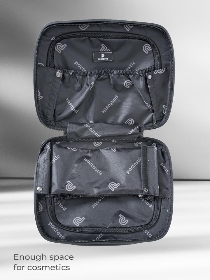 Pactastic Hartschalen Handgepäck Kosmetik-Koffer | Stabiles Beauty-Case mit Aufsteckfunktion | 34 x