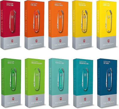 Victorinox Schweizer Taschenmesser, Klein, Classic SD, Multitool, Swiss Army Knife, Geschenk, 7 Funk
