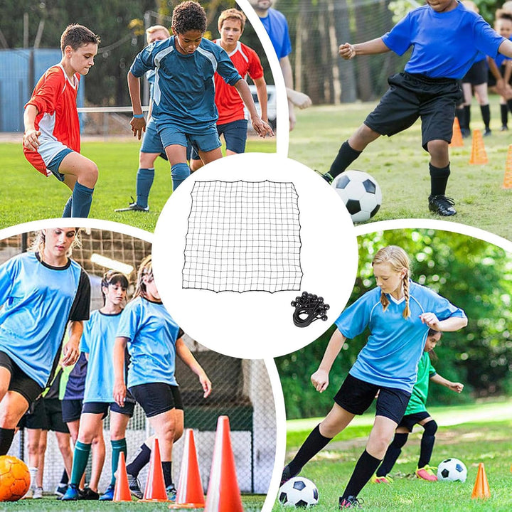 Fussball-Rebounder-Ersatznetz, Ersatznetz für Rebounder | 39,37 x 39,37 Zoll Fussball-Fangnetz - Mit