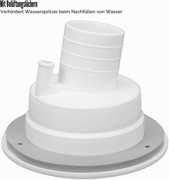 Tankdeckel 85mm Wassertankdeckel mit 2 Schlüsseln Auslaufsicherer Wasser Diesel Trinkwasser Wasserde