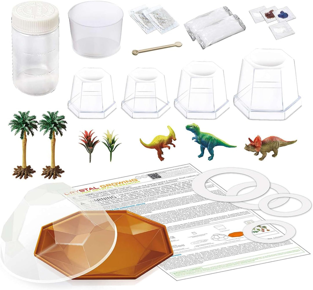 4M Crystal Growing: Kristalle züchten: Dinosaurier Kristall-Terrarium - Experimentierkasten Kinder a