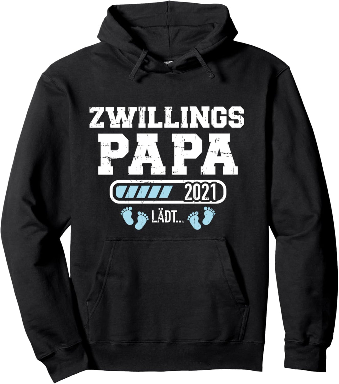 Zwillinge Papa 2021 lädt Pullover Hoodie