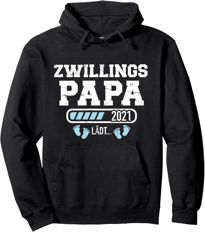 Zwillinge Papa 2021 lädt Pullover Hoodie