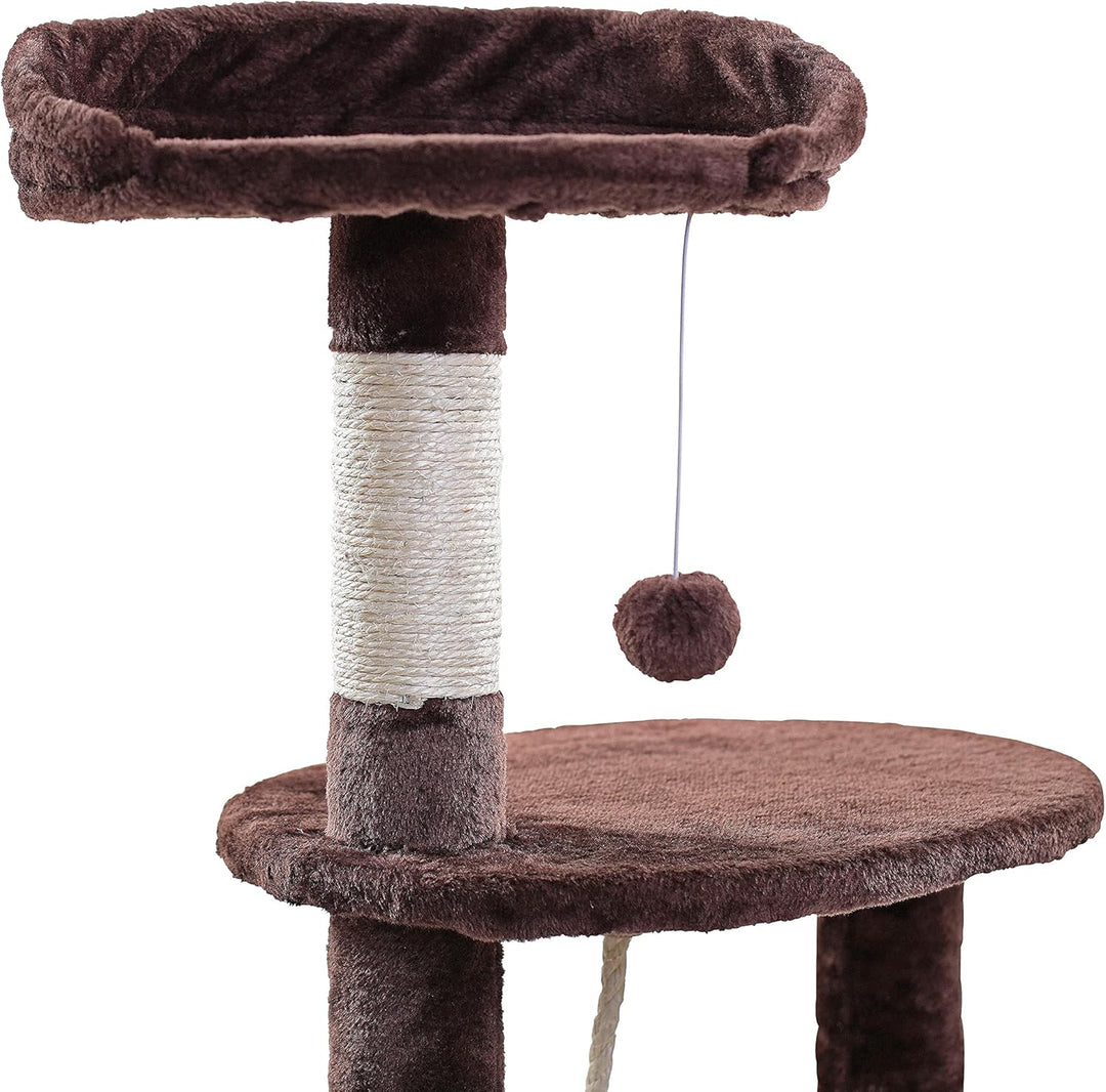 ESTEXO Katzenkratzbaum Kratzbaum Katzenbaum 112 cm Spielbaum XL Kletterbaum für Katzen Kratzmöbel Sp