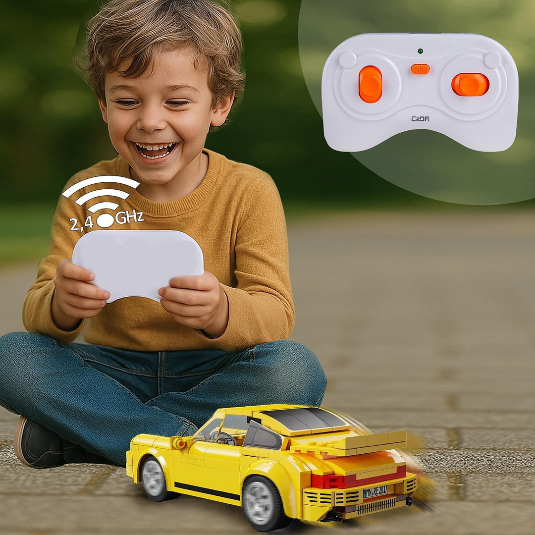 JAMARA 402855 CADA RUF CTR 2017 Yellowbird 1:20 2,4GHz Bricks, Auto Spielzeugauto, Sport Rennwagen f
