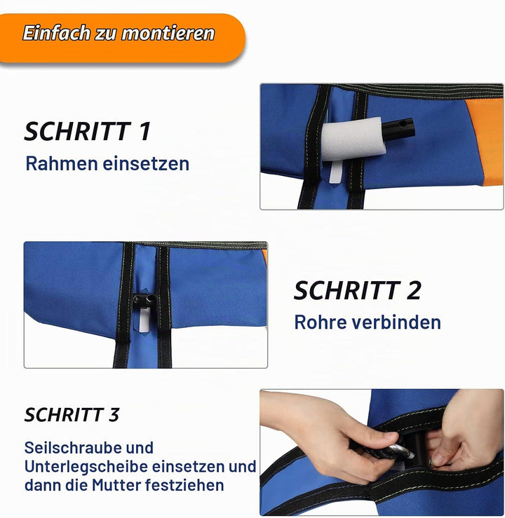 Dripex Nestschaukel Tellerschaukel Square 115 cm x 75 cm Kinderschaukel bis 200 KG Baumschaukel Vers
