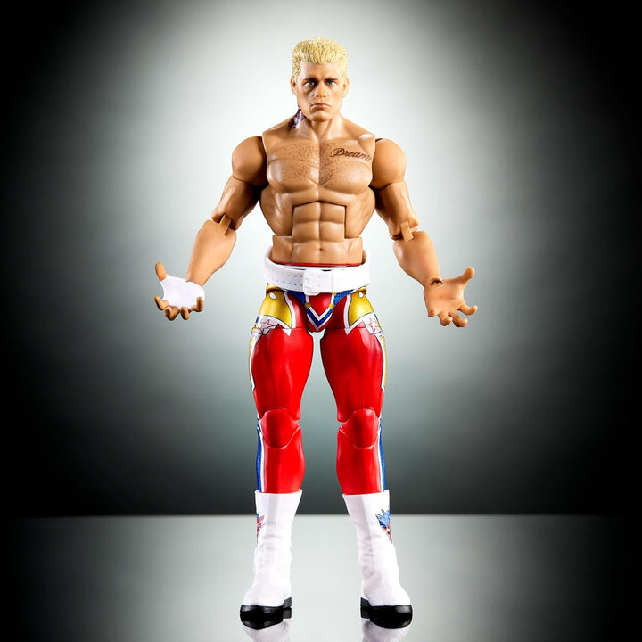 Mattel WWE Elite Collection Top Picks, Set mit Actionfigur und Zubehörteilen, ca. 15 cm grosse Samme