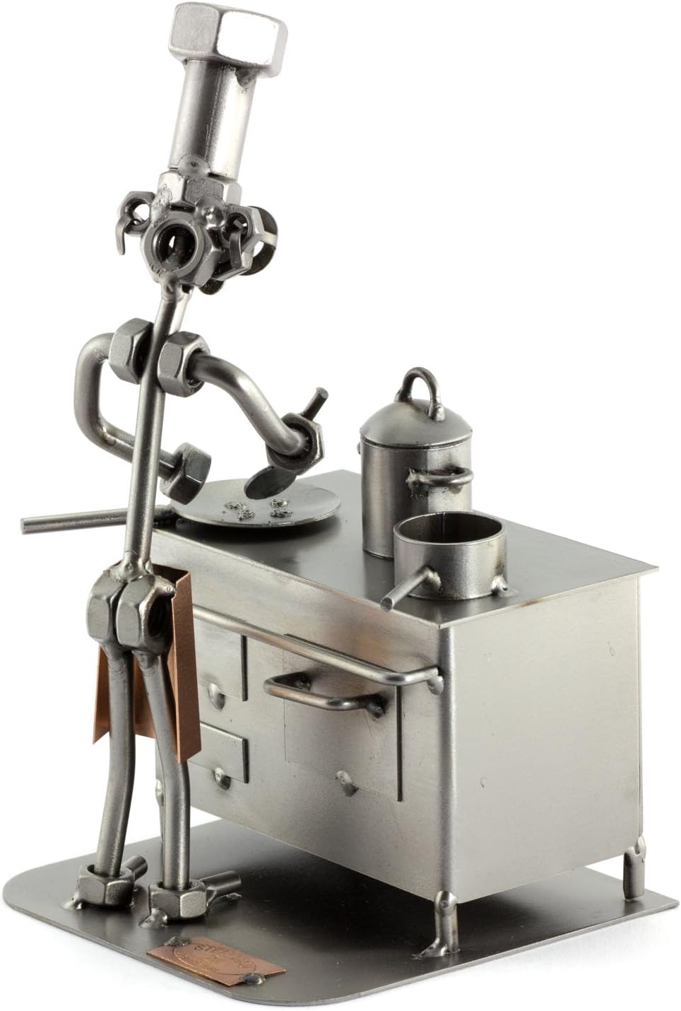 Steelman24 I Schraubenmännchen Koch I Made in Germany I Handarbeit I Geschenkidee I Stahlfigur I Met