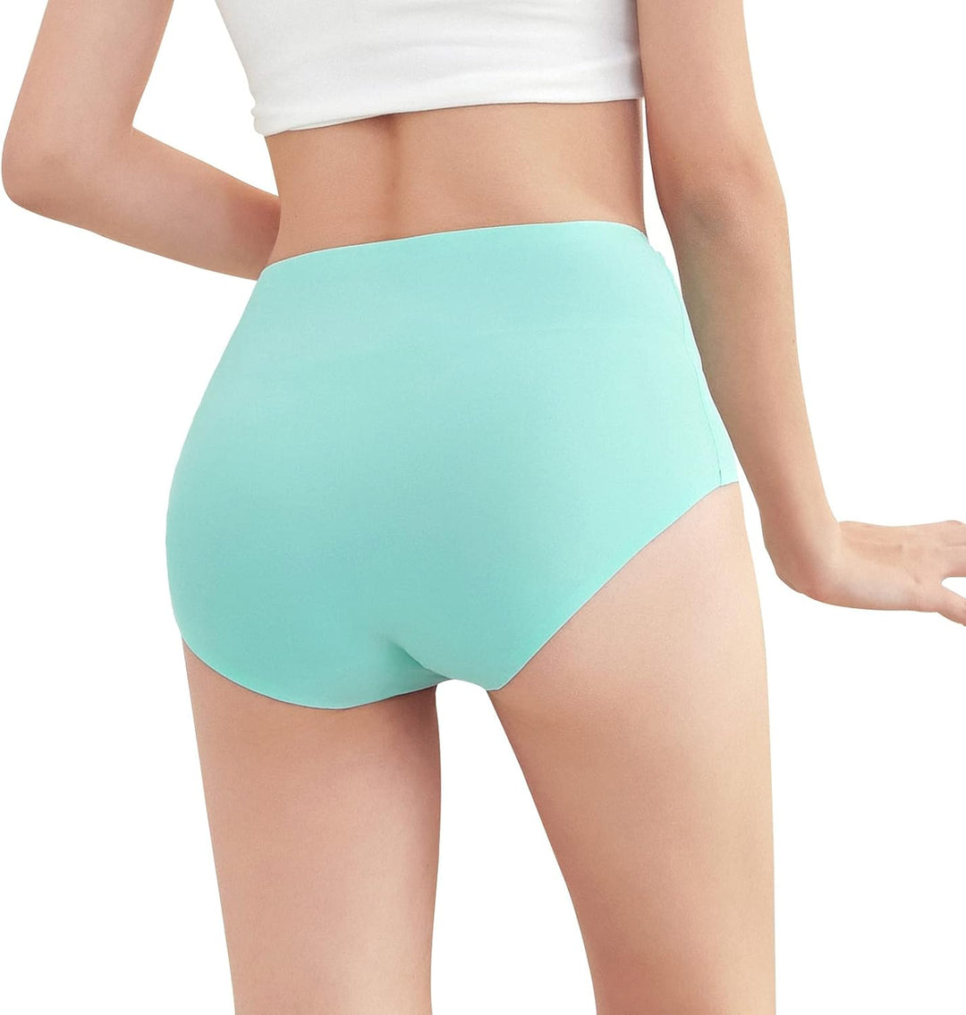 FallSweet No Show Slip mit hoher Taille Unterwäsche für Damen Seamless Panties, 5er Pack XXL Multi,